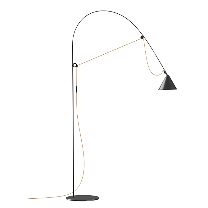 Licht Adjustable LED Arc Lamp 3D model image 1