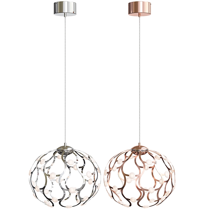 Elegant Bogates 431/1 Drops Pendant 3D model image 3