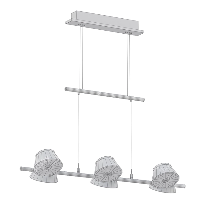 Modern Elegance Pendant Light 3D model image 2