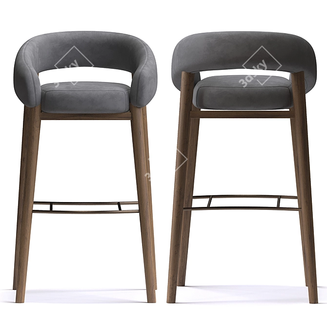 CoronaRender Barstool Design 3D model image 2