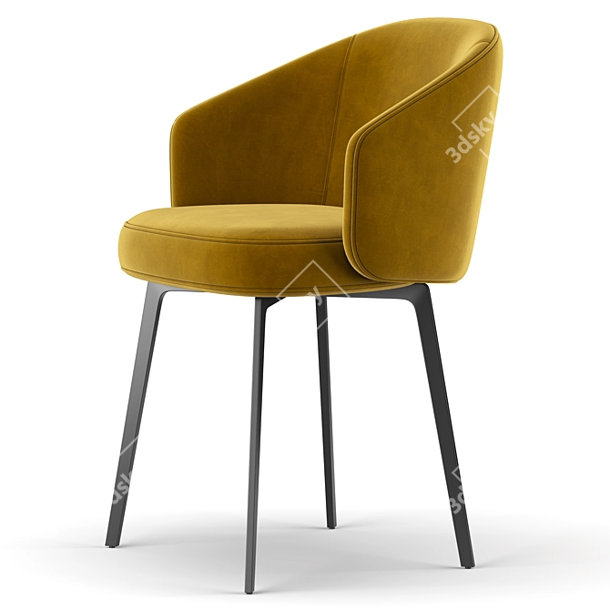 Modern Chic Bea Chair 3D model image 4
