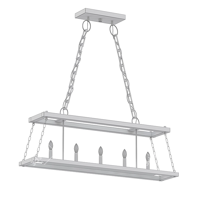 Quoizel Dwelling 5-Light Island Chandelier 3D model image 2