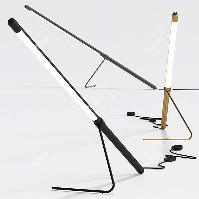 Minimalist Tubo Table Lamp by BELUX 3D model image 3