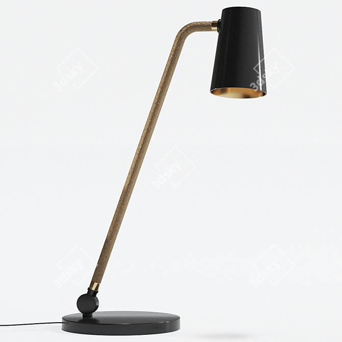 Elegant Up Desk Lamp by Contardi 3D model image 1