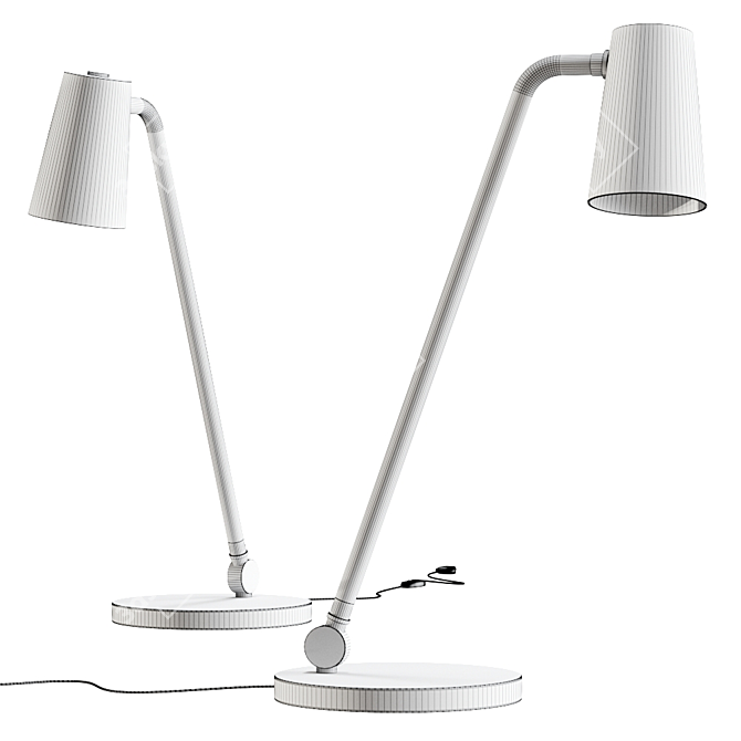 Elegant Up Desk Lamp by Contardi 3D model image 3