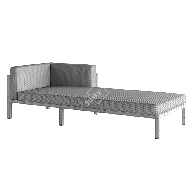 MEZZO Legardo Lounger: Ultimate Comfort & Style 3D model image 4