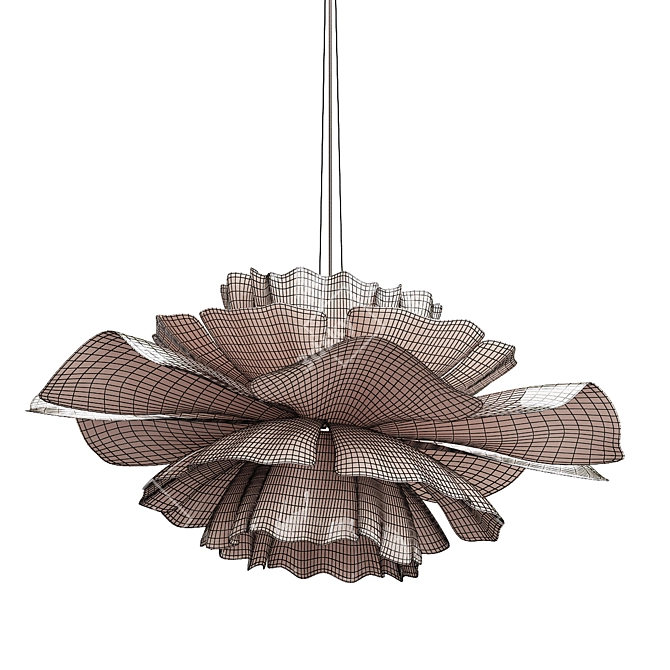 Romantic Blossom Chandelier 3D model image 3