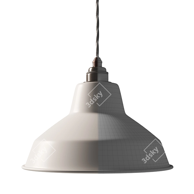 Industrial Chic Pendant Light 3D model image 4