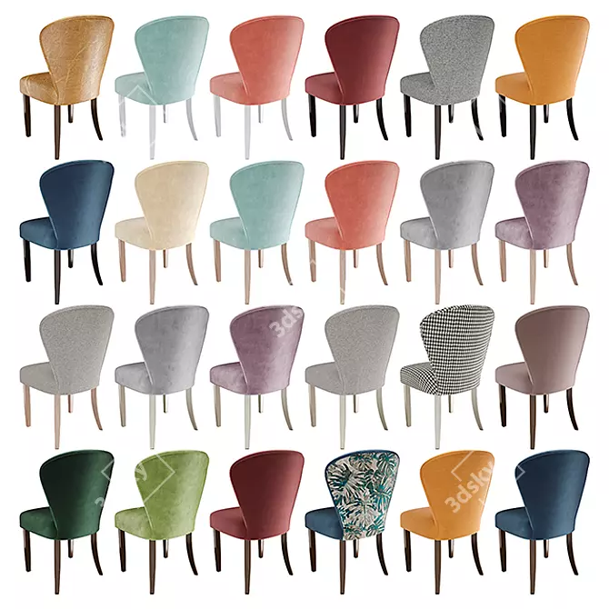 Cozy Rhodea Chair: Soft and Stylish 3D model image 4