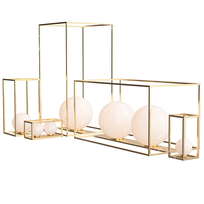 Sleek Modern Table Lamp 3D model image 3