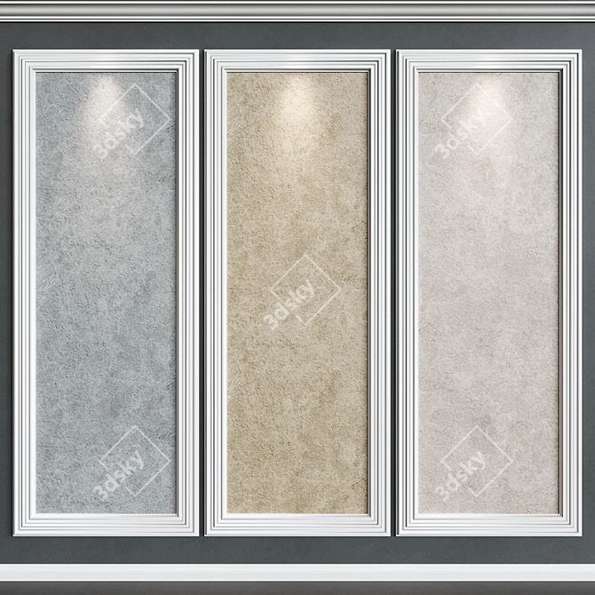 Decorative Plaster Set 3D model image 1