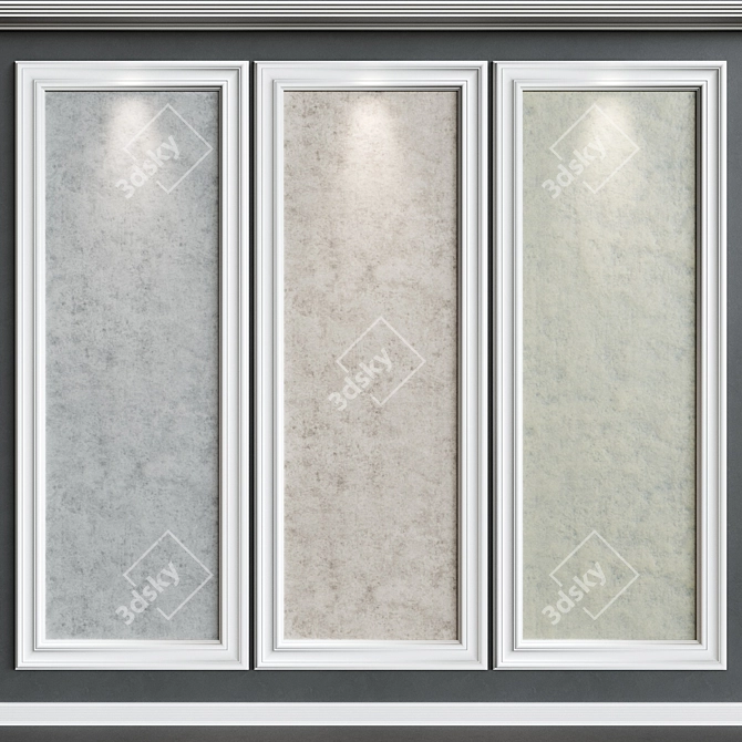Decorative Plaster Molding Kit 3D model image 1