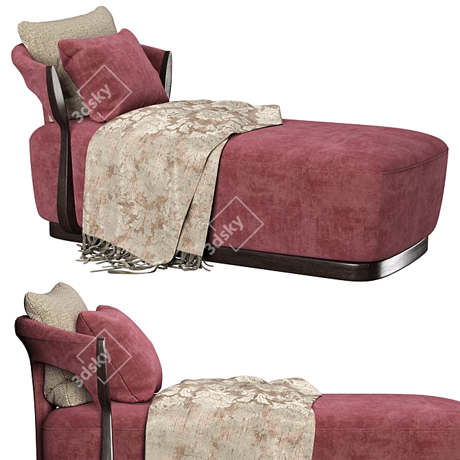 Elegant PR. 697 Lounge Chair: Exceptional Comfort & Style 3D model image 1
