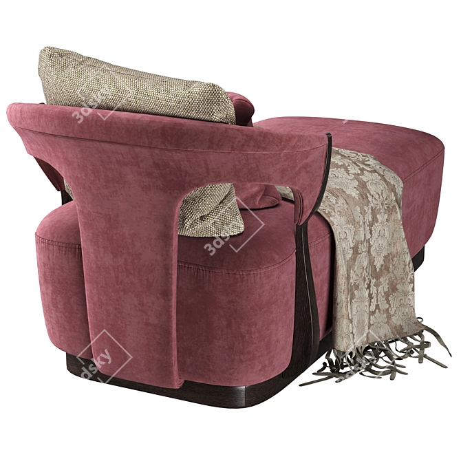 Elegant PR. 697 Lounge Chair: Exceptional Comfort & Style 3D model image 3