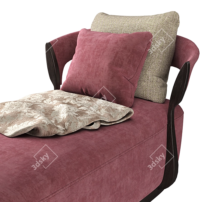 Elegant PR. 697 Lounge Chair: Exceptional Comfort & Style 3D model image 4