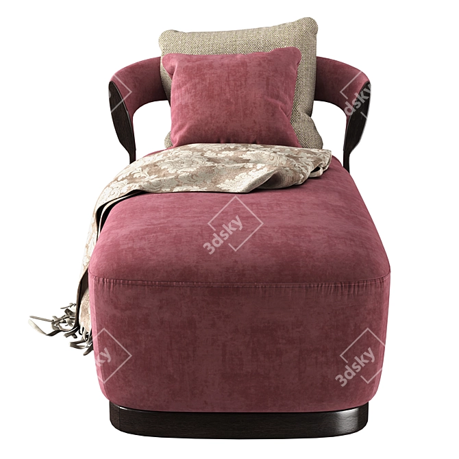 Elegant PR. 697 Lounge Chair: Exceptional Comfort & Style 3D model image 6