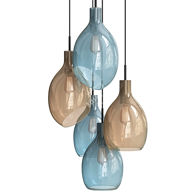 Elegant Illumination - Lovisa Pendant Light 3D model image 1