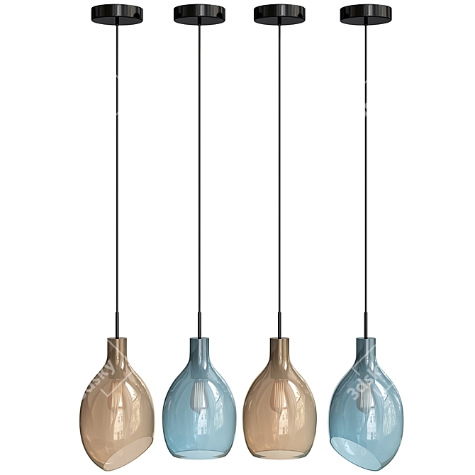 Elegant Illumination - Lovisa Pendant Light 3D model image 3