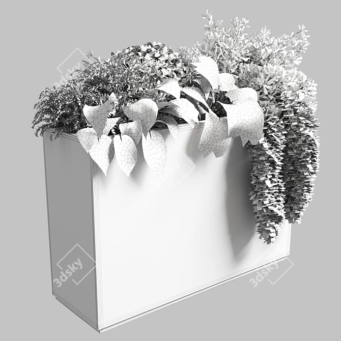 Concrete Old Vase: Outdoor Plant Pot 3D model image 4