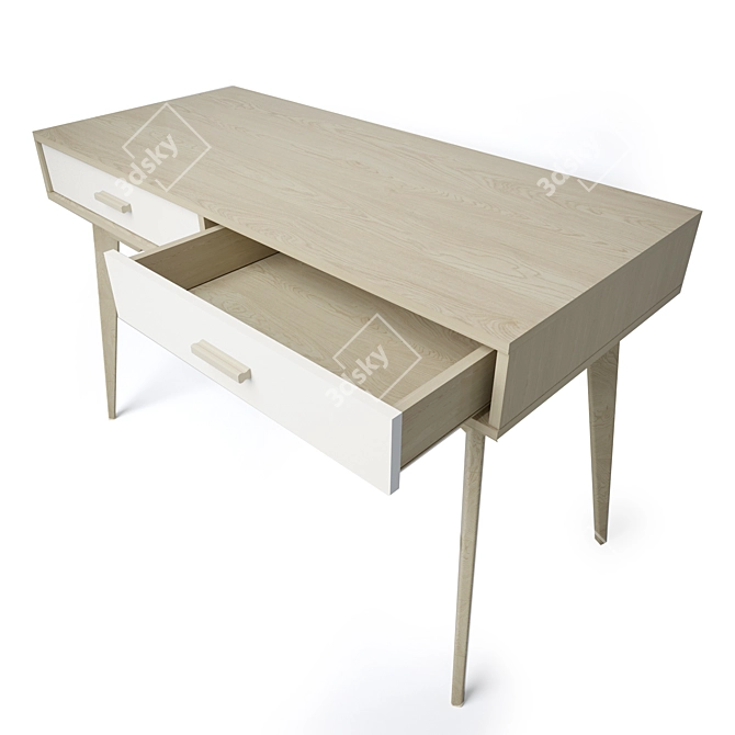 Contemporary SCANDICA Horten Writing Desk 3D model image 2