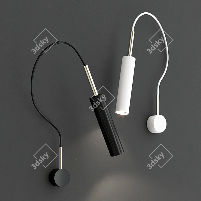 Adjustable Wall Light: LUCENERA 202 3D model image 1