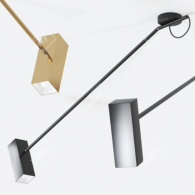 MODO luce Dejavu Ceiling Lamp 3D model image 2