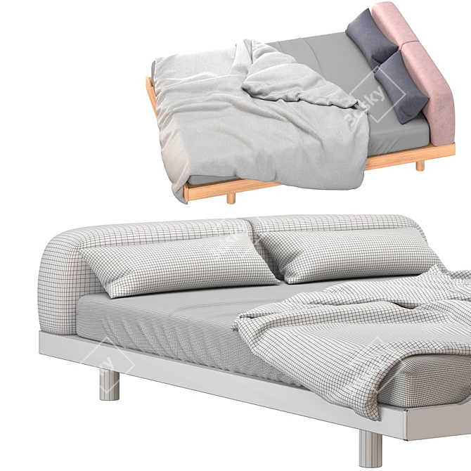 Eclair Bed by Zeitraum 3D model image 4