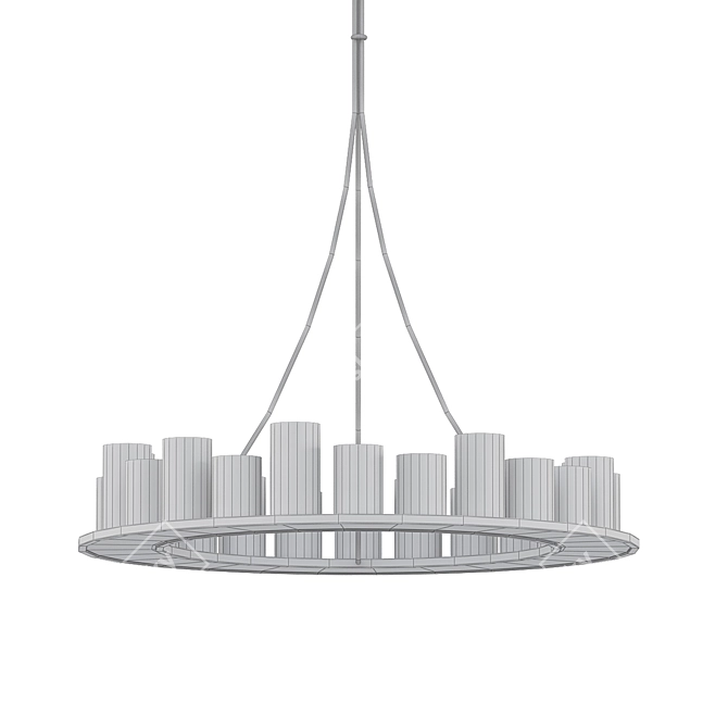Illuminating Elegance: HEMEL Pendant Light 3D model image 2