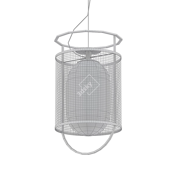 Sleek Pendant Light: Parachilna Denglong 3D model image 2