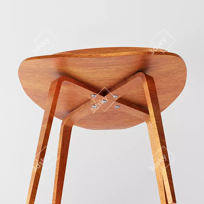 Iconic Cherner Dining Chair 3D model image 4