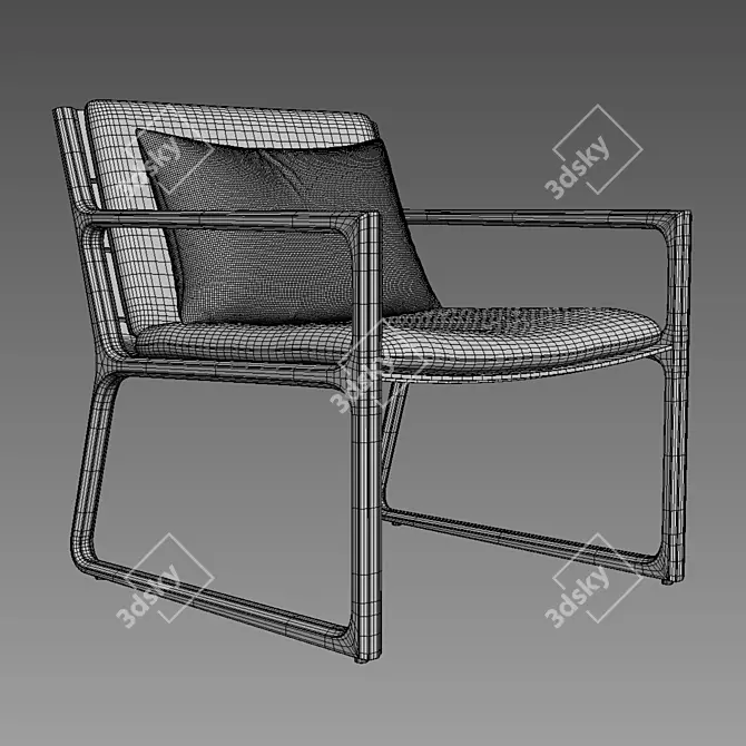 Restoration Hardware Vietri Lounge Chair 3D model image 5