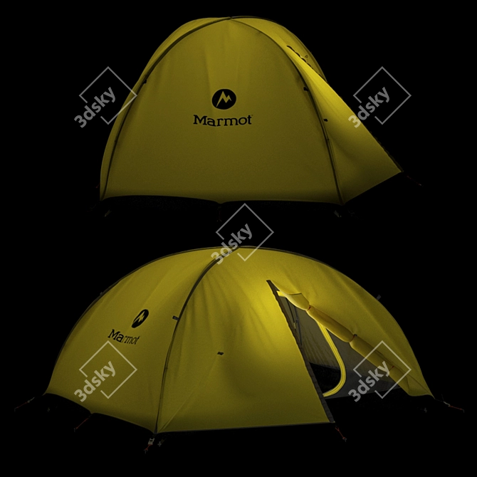 Marmot Lightweight 2-Person Tent 3D model image 3