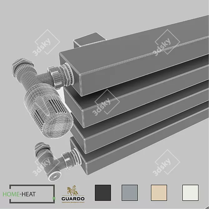 Title: Retta 6P Set: Optimal Heating Solution 3D model image 2