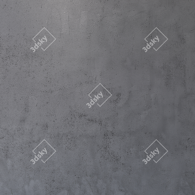 Seamless Concrete Wall Texture 3D model image 4