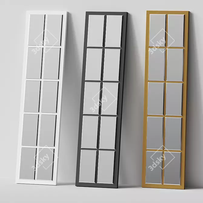 Suffolk Accent Mirror: Functional and Stylish 3D model image 2