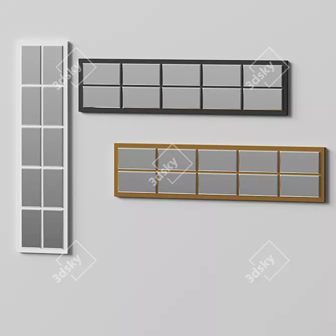 Suffolk Accent Mirror: Functional and Stylish 3D model image 3