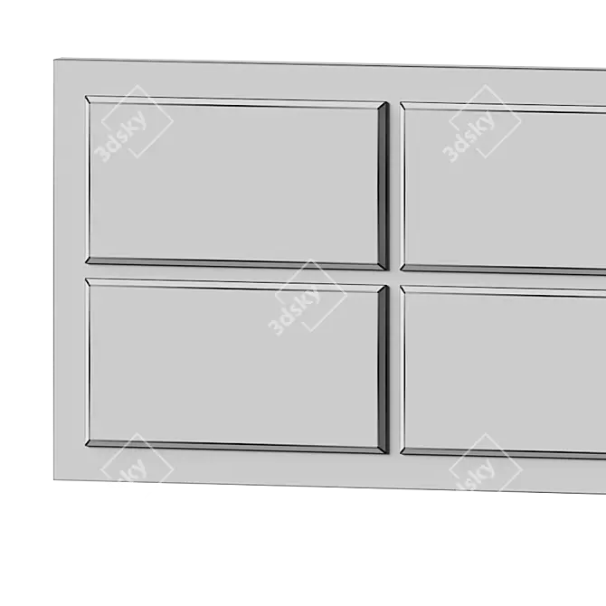 Suffolk Accent Mirror: Functional and Stylish 3D model image 5