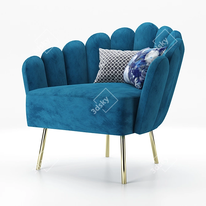 Amira Chair: Stylish and Comfortable Seating 3D model image 2