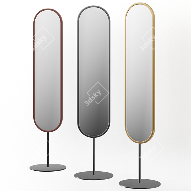 Bolzan Letti LAP Floor Mirror 3D model image 1
