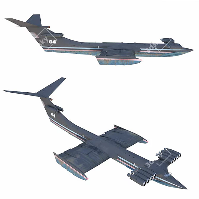 Caspian Monster: Legendary Soviet Prototype 3D model image 1