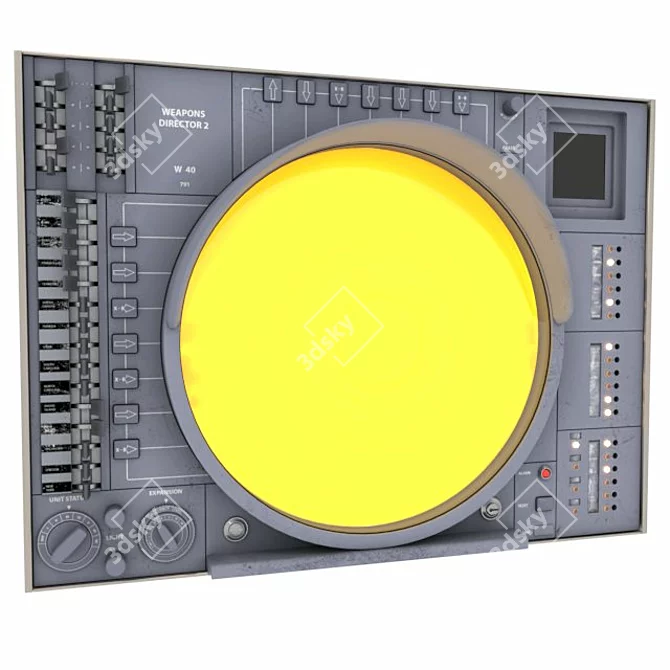 SAGE-1: Advanced Radar Console 3D model image 1