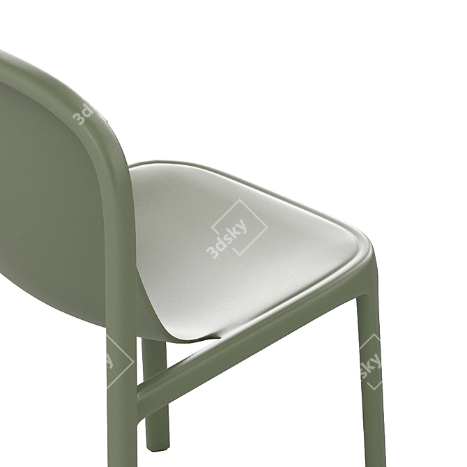 Eco-Strength Stackable Chair 3D model image 7