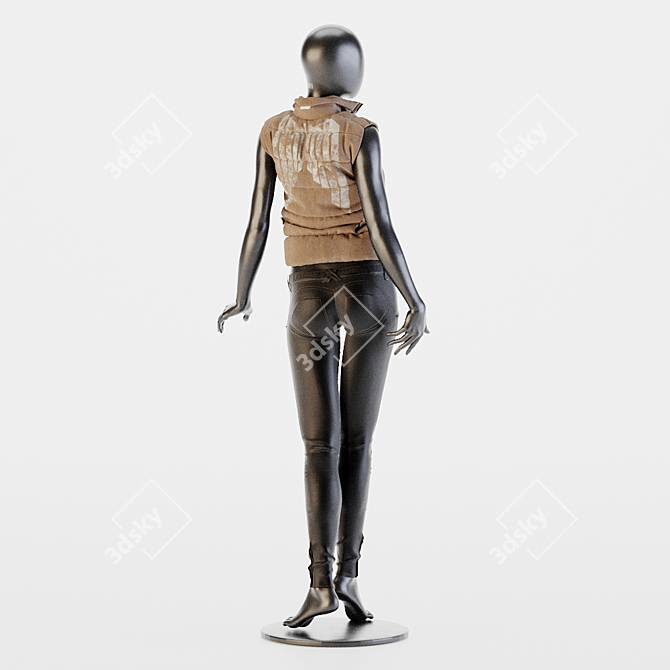 Black Mannequin Set 3D model image 3