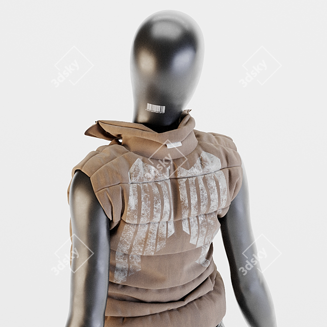 Black Mannequin Set 3D model image 5