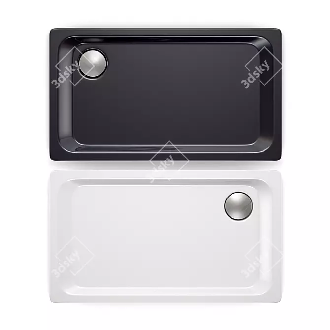 Elegant BLB Shower Tray: 140х80 Bliss 3D model image 1