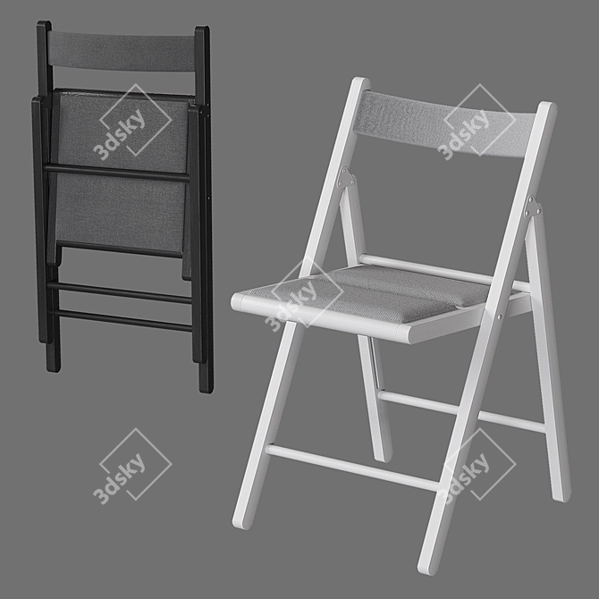 Portable Terje Folding Chair 3D model image 8