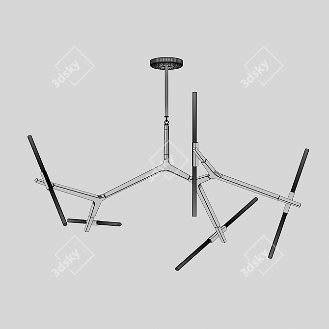 Sleek LED Pendant Light - Nix 5 3D model image 3