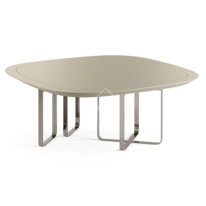 Fendi Infinity Lacquer Wood Dining Table 3D model image 1