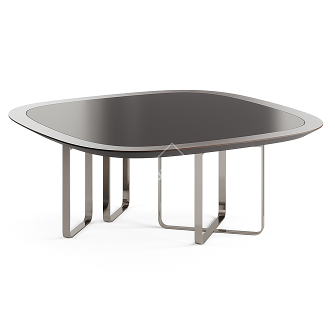 Fendi Infinity Lacquer Wood Dining Table 3D model image 3