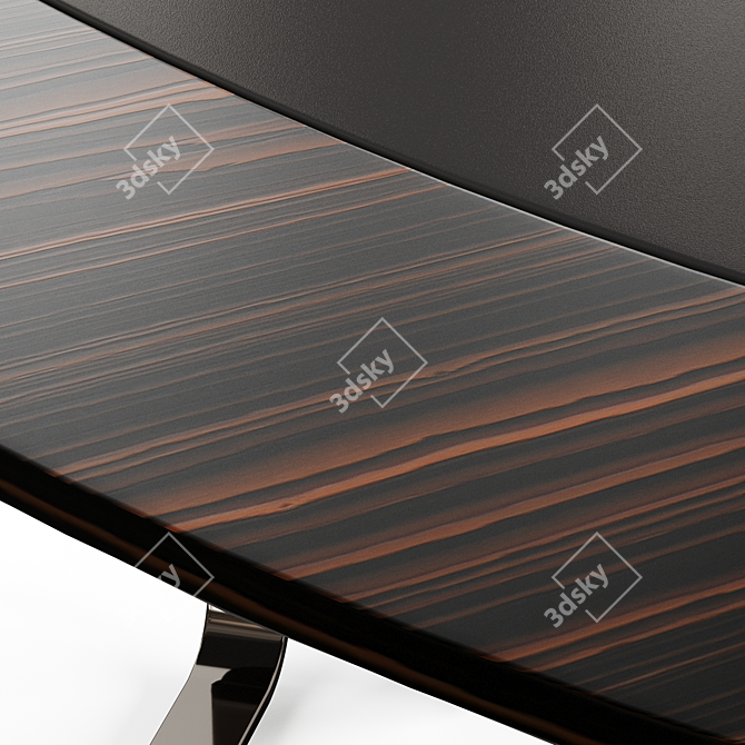 Fendi Infinity Lacquer Wood Dining Table 3D model image 4